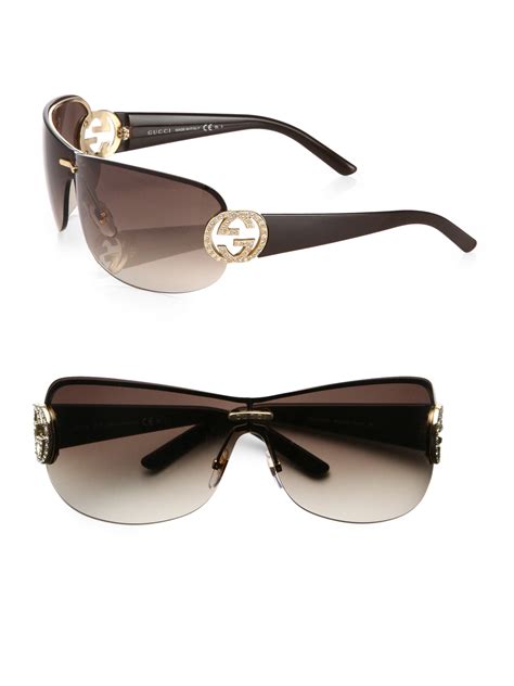 brown gucci ladies sunglasses|gucci bedazzled sunglasses.